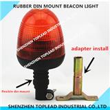 PC lens Flexible pole mount amber Led rotating and Flashing Beacon warning light