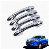 CHROME DOOR HANDLE COVER TRIM FOR T-OY-OTA HILUX REVO PICKUP 2015 - 2018