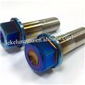 Titanium Burnt Blue Finish Wheel Lug Bolts M14 x 1.5 - Cone Seat For Lamborghini