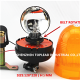 ABS Pole Din mount 12v Halogen Rotating light , H1 24v 55w Beacon warning lamp with CE Approval