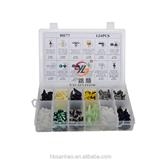 HE77 Universal Auto Body Shield Retainer Fastener Clip Assortment 124pcs
