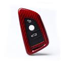 Carbon Fiber Car Key Case Cover Remote Fob Shell Key Bag for BMW 525Li 320 330 7Series, X3 X4