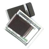 Automatic  Money leather metal bank c it card holder case with money clip custom logo