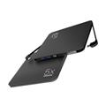 Ultra thin 20000 mAh fast charge 4 USB ports power bank with integrated charging cable for iPhone & micro USB