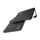 Ultra thin 20000 mAh fast charge 4 USB ports power bank with integrated charging cable for iPhone & micro USB