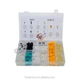 210pcs Automotive clips auto plastic push type retainer He07