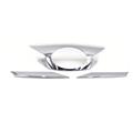Interior car accessories abs plastic chrome carbon fiber black color front grille cover trim for vios 2018 2019