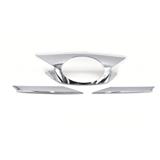 Interior car accessories abs plastic chrome carbon fiber black color front grille cover trim for vios 2018 2019