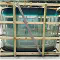 Green color tempered bus windscreen glass 5302-07596 for bus ZK6121
