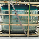 Green color tempered bus windscreen glass 5302-07596 for bus ZK6121