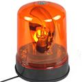 DC12-24V Halogen Rotating Beacon Warning Light, Super Bright Amber Emergency Lamp