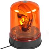 DC12-24V Halogen Rotating Beacon Warning Light, Super Bright Amber Emergency Lamp