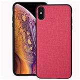 Anti-scratch shockproof TPU+fabric phone case for iPhone X/XR/XS with silicon soft edge