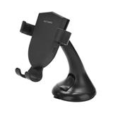 Qi standard 10W fast wireless car charger retractable air vent automatic sensor mobile phone holder