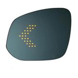 Led turn signal Blue wide angle heated anti dazzle car outside fender rear view mirror for toyota highlander wing glass