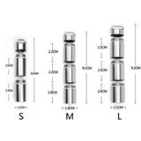 EDC Pill Medicine Storage Container Multi Grid Stainless Steel Portable Sealed Waterproof Leak Proof Holder Hanging Box Outdoor