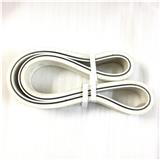 White food grade rubber belt for fish meat deboner