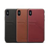 Anti-shock Premium Genuine cow leather phone case for iPhone X/XR/XS/XS MAX with rear 2 card holders