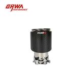 Support for custom dual twin exhaust muffler pipe tip