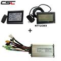 Dual mode Brushless geared Electric bicycle 6 Mosfet Controller and display 36V 250W 350W 500W ebike KT LCD Display