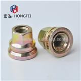 wheel lug nut with washer for truck wheel nut surface treatment is zinc