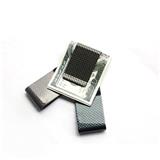 Free shipping 2019 men's  high quality carbon trendy fiber   travel wallet gift sets wholesale with pen and money clip gifts