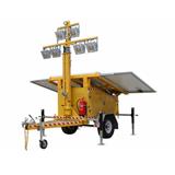 Outdoor Portable Solar Power Light Trailer
