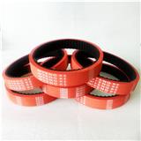 Customer Designed Red Rubber Coated Synchronous Belts (Section 202L)