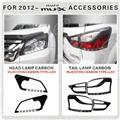 For 2012- MU-X ACCESSORIES HEAD/TAIL LAMP CARBON