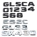 Custom self adhesive ABS plastic car 3D chrome letter and & numbers stickers