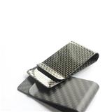 Free shipping Practical gifts multifunction money clip wallet carbon fiber mini wallet