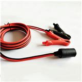MX Fused Alligator Clips Clip-on to Female Cigarette Lighter Socket Power Cable