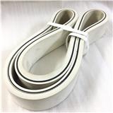 White rubber belt for fish meat bone separator