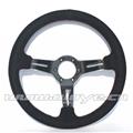 Suede With Real Carbon Fiber Racing Steering Wheel For Car