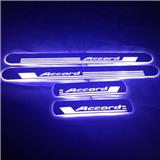 LED Moving automotive door sill covers scuff plate For Accordd
