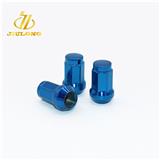 Blue colour lock nut Heptagon wheel Nut lock wheel free samples