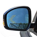 Led turn signal light Blue wide angle heated car fenderside rear view mirror glass  for land range voer evoque rearview mirror
