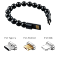 High Quality USB Charging Bracelet Beads Charging Cable Portable USB Phone Charger for Type C Micro USB Android--Best Price