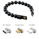 High Quality USB Charging Bracelet Beads Charging Cable Portable USB Phone Charger for Type C Micro USB Android--Best Price