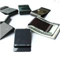 Free shipping Money pocket money clip slim minimalist wallet carbon fiber customized card holder