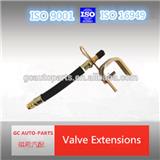 Flexible tyre rubber valve extension stem
