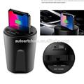 USB Charging Holder Qi Wireless Fast Car Auto Charger Charging Cup Holder