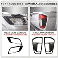For TRUCK 2014-NAVARA ACCESSORIES HEAD/TAIL LAMP CARBON