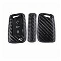 2019 Black Soft Carbon fiber Look Remote Car Key Case Bag Cover FOB 3 Buttons New Style Fit For VW Golf 7 Mk GTI