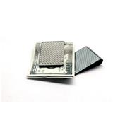 Free shipping Minimalist  Money blocking customized pocket money clip business carbon fiber card holder for whole gift set
