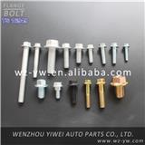 high quality Half Thread high-strength galvanised serrated wheel stud