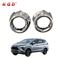 chrome front fog light cover for Mitsubishi xpander light cover decorative accessories