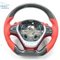 2016 most popular Black Carbon Fiber Racing Car Steering Wheel with red cover For B M W 3 series