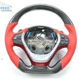 2016 most popular Black Carbon Fiber Racing Car Steering Wheel with red cover For B M W 3 series