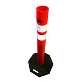 New design with hole and rubber base Warning Bollard Column Road Delineator warning post